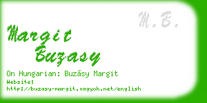 margit buzasy business card